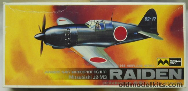 Mitsuwa 1/144 Mitsubishi J2M3 Raiden Jack, 1004 plastic model kit